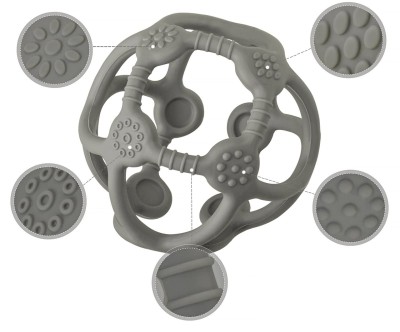 MCGMITT Beißball Silikon Beißring 10 cm