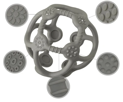 MCGMITT Beißball Silikon Beißring 10 cm