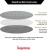REIGNDROP Schutzmatte Folie Unterlage 136x136 3-lagig