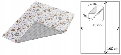 MEDIPARTNERS Babydecke Decke 75x100 MINKY