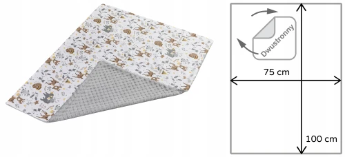 MEDIPARTNERS Babydecke Decke 75x100 MINKY
