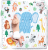 FUNSLAND Spielmatte für Babys mit Wachstumsskala 127x127cm