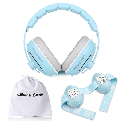 LILIAN &amp; GEMA 2in1 Gehörschutz-Kopfhörer mit 25 dB Schalldämmung + Eule Etui