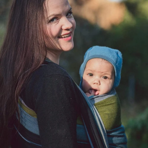HOPPEDIZ gewebtes Tragetuch für Babys 3,7x0,7