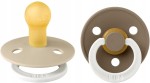 BIBS COLOUR GLOW Schnuller 2er Pack Kautschuk 0-6 msc