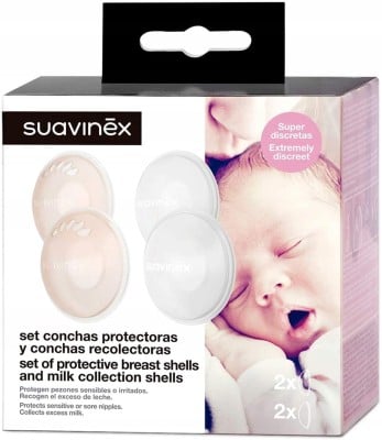 SUAVINEX Milchsammelschalen und Schutzhüllen für Stillende