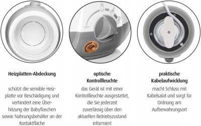 REER SIMPLY HOT Flaschen- und Gläschenwärmer