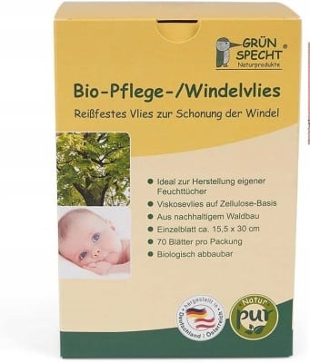 GRUNSPECHT Bio Windeleinlagen x70 biologisch abbaubar