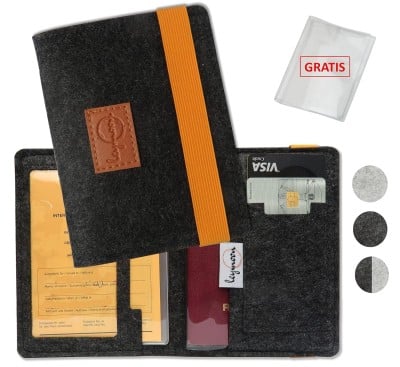 LEYMOON Organizer-Etui für Dokumente Impfkarte