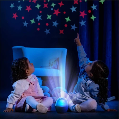 REER Starlino Nachtlicht und Sternenprojektor 4 Farben LED