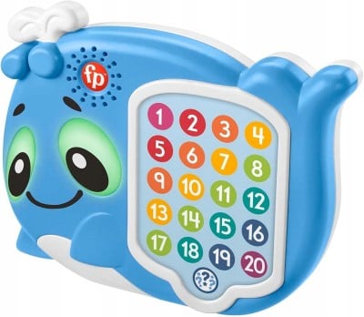 FISHER-PRICE interaktiver WAL Licht 120 Melodien Sätze J. DEUTSCH