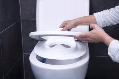 ROTHO Bella Bambina Toilettenaufsatz 24 m+ grau