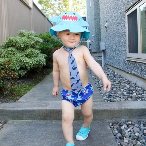 ZOOCCHINI Schwimmwindel und Hut 3-6 Monate