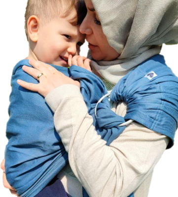 SHABANY Ringsling zum Tragen von Babys aus Bio-Baumwolle
