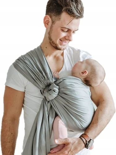 SHABANY Ringsling zum Tragen von Babys aus Bio-Baumwolle
